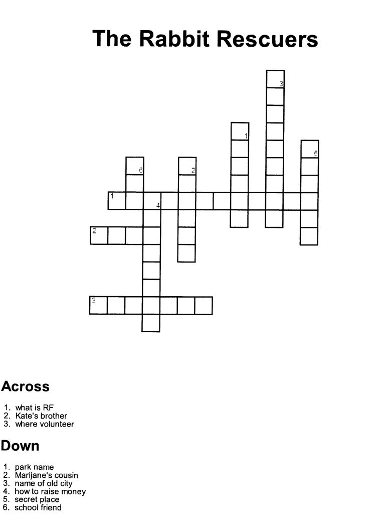 Crossword Puzzle